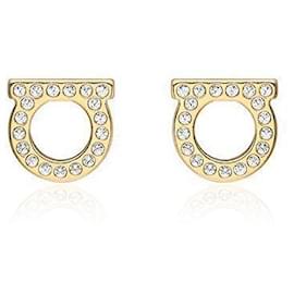 Orecchini Gancini Stud Crystal - Salvatore Ferragamo