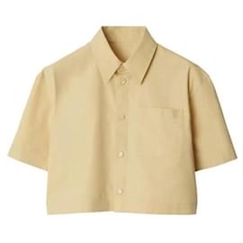 Kurzes Baumwollhemd mit kurzen Ärmeln - Burberry
