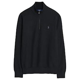 Maglia in maglia con mezza zip e logo Pony - Ralph Lauren