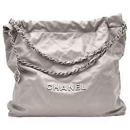 Chanel Borsa a Spalla Medium Grigia