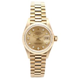 Rolex Datejust in Gold für Damen Original Ten-Point Diamond