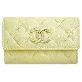 Chanel Porta-cartões COCO GLITZ Snap Lemon Full Set Gift