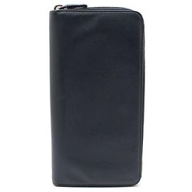 Prada Navy Saffiano Organizer Long Wallet