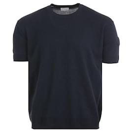 Moncler Strick-T-Shirt aus Seide und Baumwolle