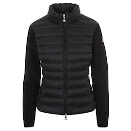 Moncler gesteppter Cardigan aus Wollmischung mit Reißverschluss
