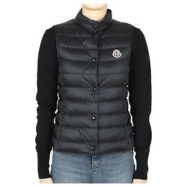Moncler Kids Liane Lightweight Down Vest (Black) (adult wear possible)
