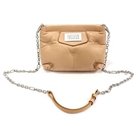 Mini borsa a tracolla Glam Slam Red Carpet in nappa granulata beige - Maison Martin Margiela