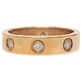 Cartier Rose Gold Diamond Love Ring