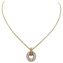 Collana traforata in oro rosa, madreperla e diamanti - Bulgari