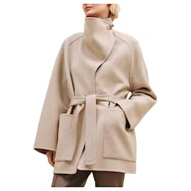 Cappotto in cashmere da donna Beige - Hermès