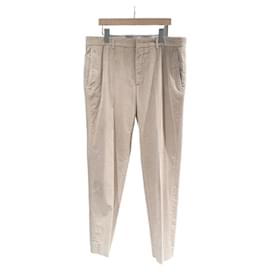 Loro Piana Pantalon en coton velours côtelé Ivoire