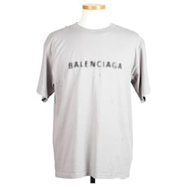 Vintage Logo Jersey T-Shirt Grau - Balenciaga