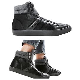 Sneaker alte in scamosciato Moncler LYON