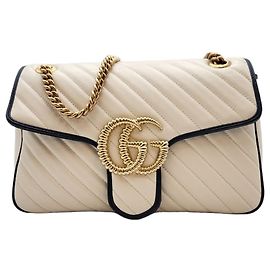 Gucci Borsa a Spalla Matelassé Medium Crema