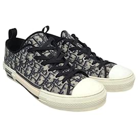 Dior Sneakers low-top in jacquard Oblique beige e nero