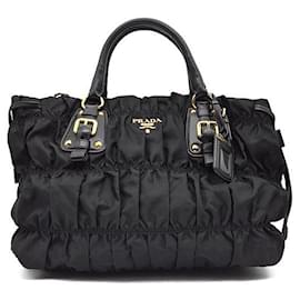 Prada Tote e borsa a tracolla in Tessuto Gaufre