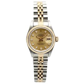 Rolex Datejust Damenuhr mit Zehn-Punkt-Diamantbesatz