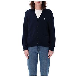 Ralph Lauren Cardigan con scollo a V ricamato con logo Pony
