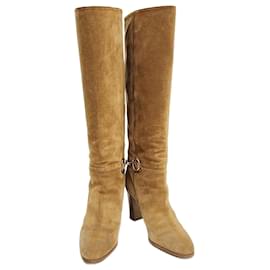 Celine Wildleder-Lange Stiefel - Céline