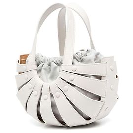 Bottega Veneta Bolsa Concha Branca Recondicionada