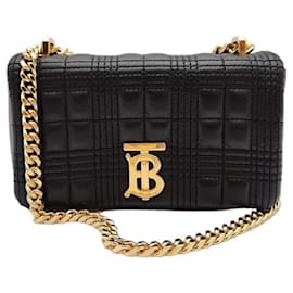 Burberry Mini Borsa con Ruote Trapuntata Nera