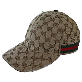 Gucci Unisex-Mütze Web Original GG Canvas
