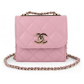 Chanel Mini borsa a tracolla CC trendy Oro Champagne