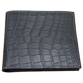 Hermès Portafoglio Crocodile Wani Etoupe