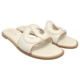 Dior Mule De Club in pelle di vitello bianca