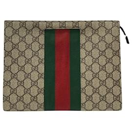 GG Supreme Web Clutch - Gucci
