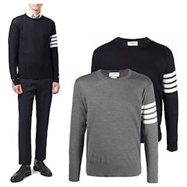 Diagonalstrick aus Merinowolle - Thom Browne