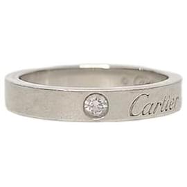 C-Style Verlobungsring aus Platin und Diamant - Cartier