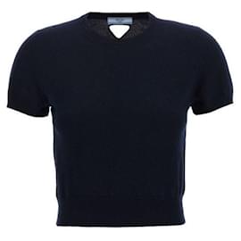 Cashmere-Pullover mit Rundhalsausschnitt - Prada
