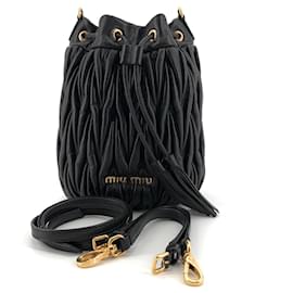 Bolso saco de cuero bandolera - Miu Miu