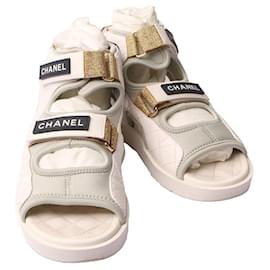 Sandali high-top con logo Velcro - Chanel