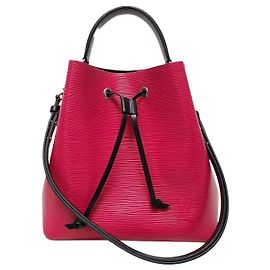 Louis Vuitton Grenade Pink Noir Epi NeoNoe
