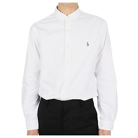 Ralph Lauren Camicia Slim Fit con ricamo Pony da uomo (Bianco)