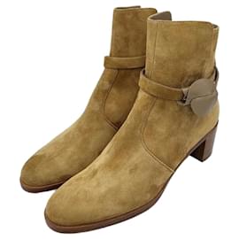 Hermès Botines de ante estilo francés
