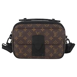 Louis Vuitton Borsa a tracolla messenger con chiusura monogramma