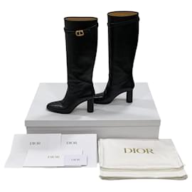 Botas altas de tacón en piel de becerro - Dior