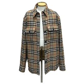 Burberry Sobrecamisa de lã e algodão com padrão xadrez vintage