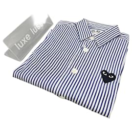 Langarmhemd mit Streifen Play Kids Weiß Blau - Comme Des Garcons