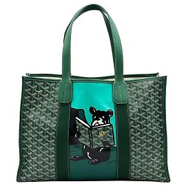 Goyard Billet Jacquard Canvas MM Tote Bag