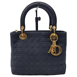 Borsa Tote Lady Cannage Small (Premium, Nero con finiture dorate) - Dior