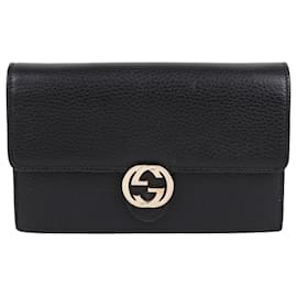 Gucci Mini sac bandoulière WOC noir à emboîtement