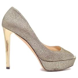 Jimmy Choo Glitter Dahlia Pumps