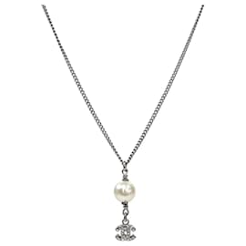 Collana Pearl Drop CC Argento - Chanel