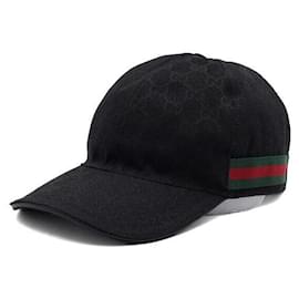 Gucci Schwarze GG Canvas Baseballkappe für Herren