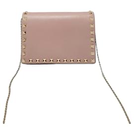 Mini borsa a tracolla Rockstud con catena - Valentino