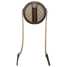 Gucci Ophidia GG Round Mini Schultertasche